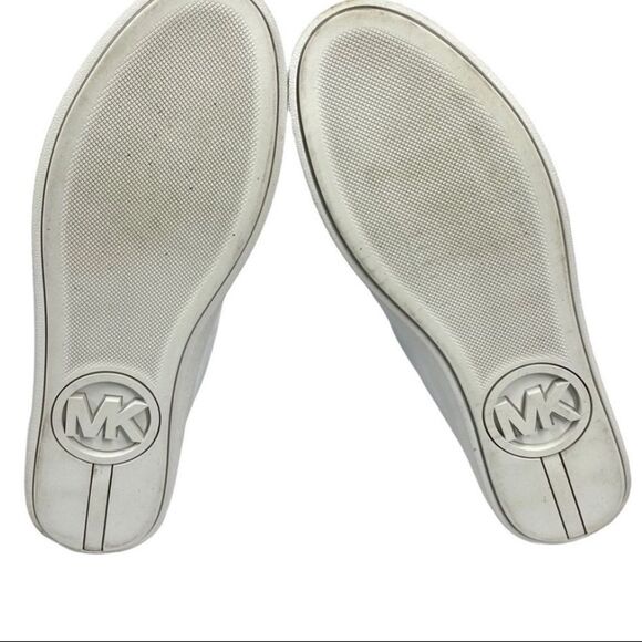 Michael Kors White Leather Sneakers Women’s Size 10 Medium – Great Condition - Picture 4 of 9